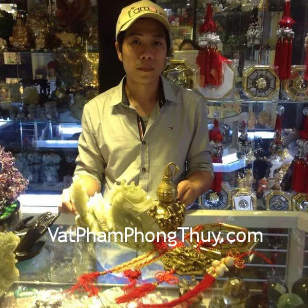 Anh Trường- khách hàng mua rồng cẩm thạch nằm lớn, hồ lô bát tiên lớn, mặt hổ phù đồng