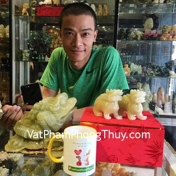 Anh Khương - Khách hàng mua Tỳ hưu bắc kinh xanh chuẩn BKX-S và Cóc cẩm thạch tây tạng CTT-S