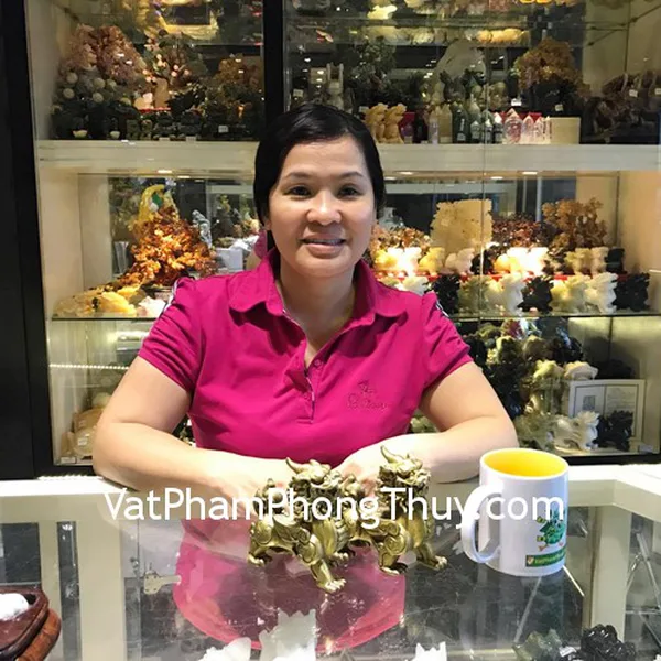 Chị Linh - khách hàng mua Cặp Tỳ hưu đồng D211