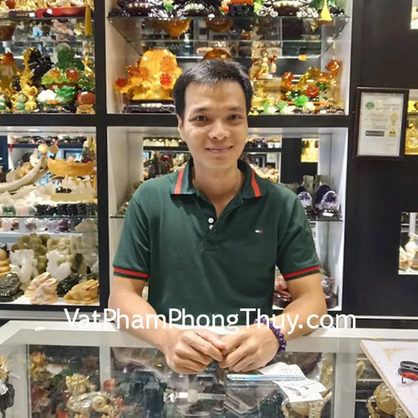 Anh Vinh - khách hàng mua chuỗi thạch anh tím đậm Uruguay A+++++ S6761-6821