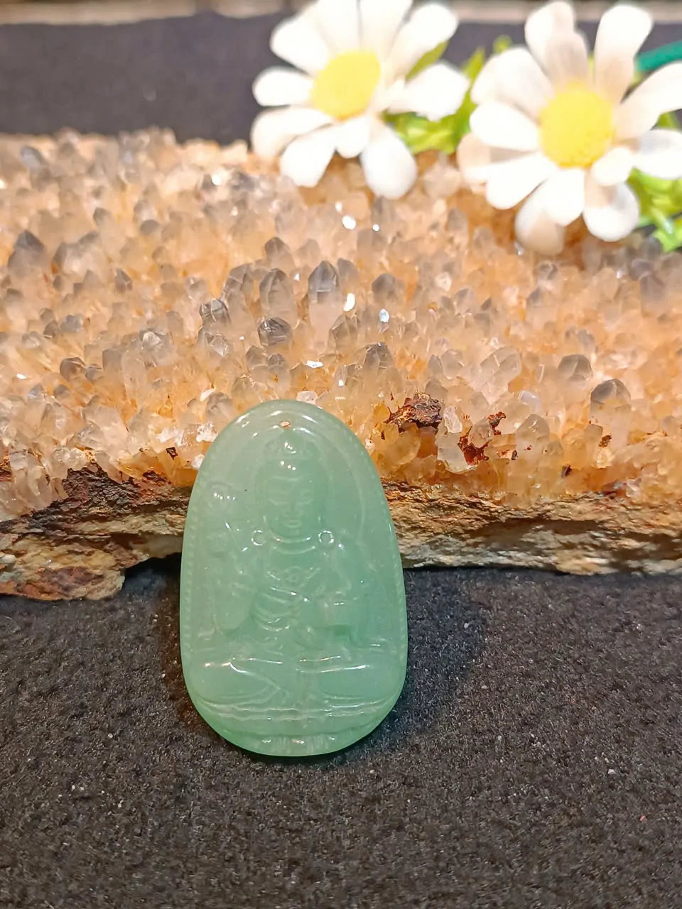 Phật bản mệnh đá ngọc Đông Linh - Ngọ (Đại Thế Chí Bồ Tát) S6338-5