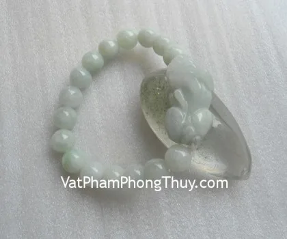 Chuỗi Tỳ hưu ngọc Phỉ Thúy hạt S1004