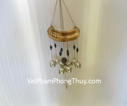 Chuông gió 8 chuông- 1 trái tim C1212