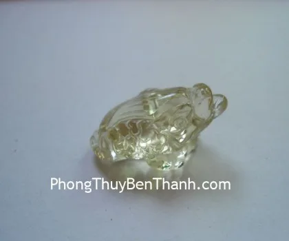 Thiềm Thừ đeo cổ đá thạch anh vàng vẩy rồng mới FS792