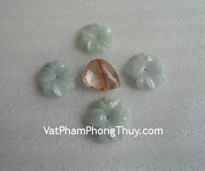 Mặt nhẫn mẫu đơn ngọc Myanmar trung FS968