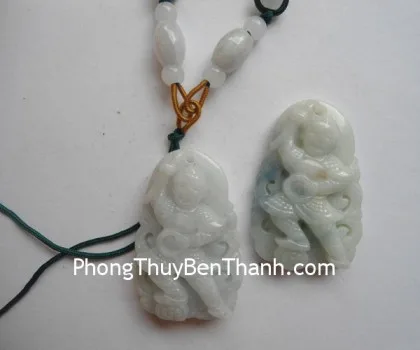 Mặt đeo cổ Phật Di Lặc vân xanh (37.4g) S6627-S4-3665