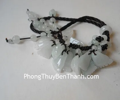 Ngọc bội Tỳ hưu Phỉ thúy chữ Phước A+ S6421