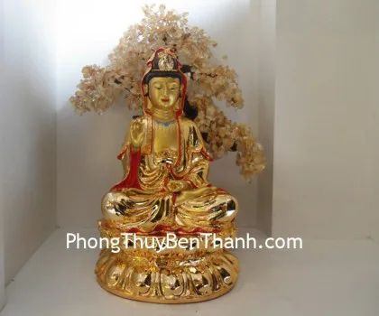 Quan âm liên hoa vàng Y150