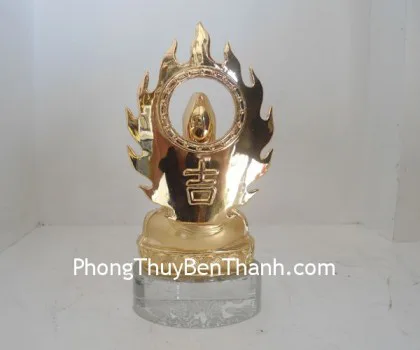 Như lai phật quang bảo chiếu vàng,đế thủy tinh Y154
