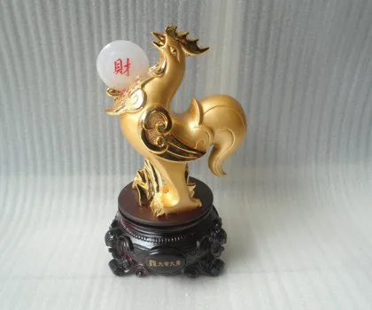 Gà vàng dưới cay lộc xanh (nhỏ) - Hồng vận đương đầu G039A