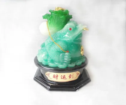 Thiềm thừ xanh cõng cải xanh xoay - tài vận tới H157G