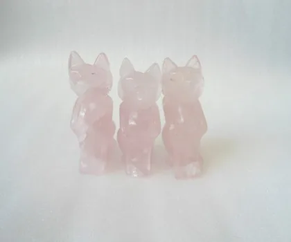 Hồ ly thạch anh hồng -3 tấc FH080