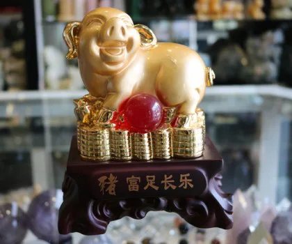 Heo vàng châu đỏ trên tiền - phú túc trường lạc H390G