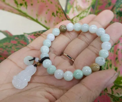 Chuỗi phỉ thúy có phật di lạc S6695