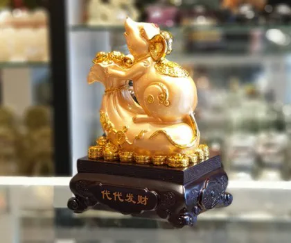 Chuột vàng túi tiền vàng - Đời đời phát tài TM009
