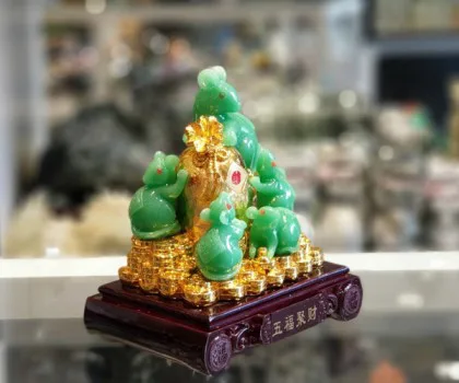 Gia đình chuột ngọc 5 con - Ngũ phúc tự tài FTM018