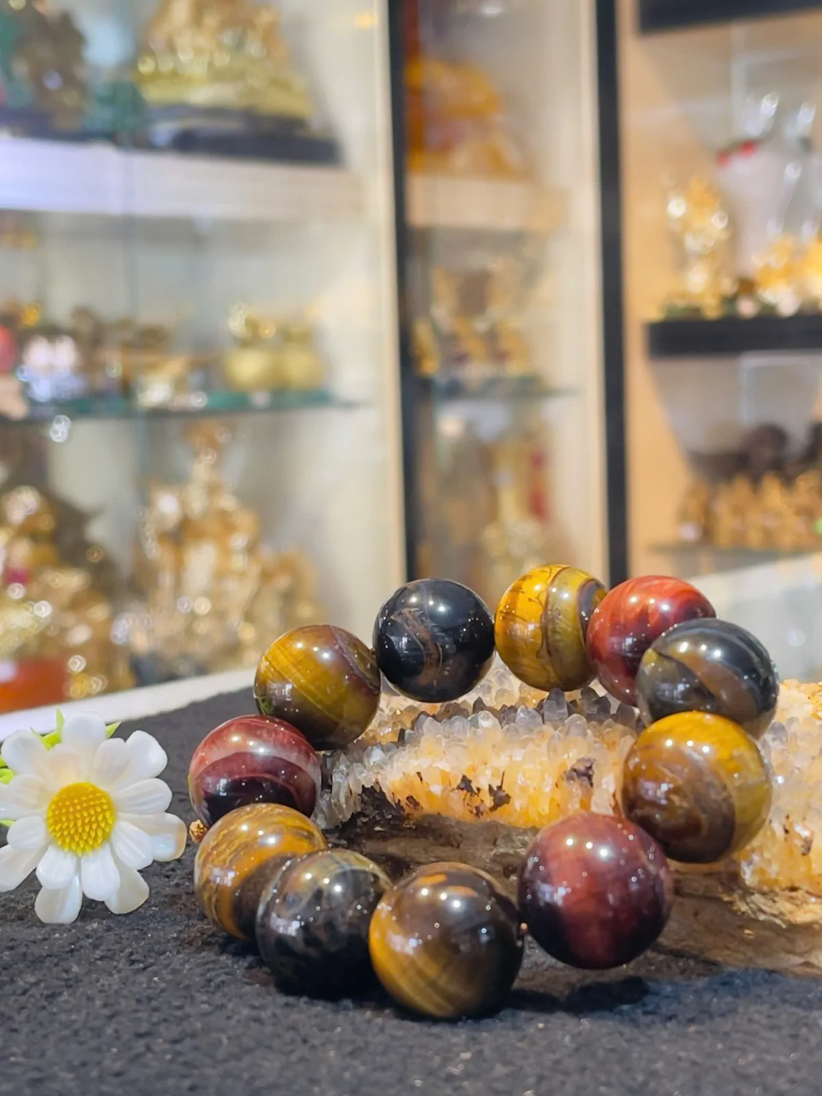 Chuỗi mắt mèo Phước Lộc Thọ 20 li S6426