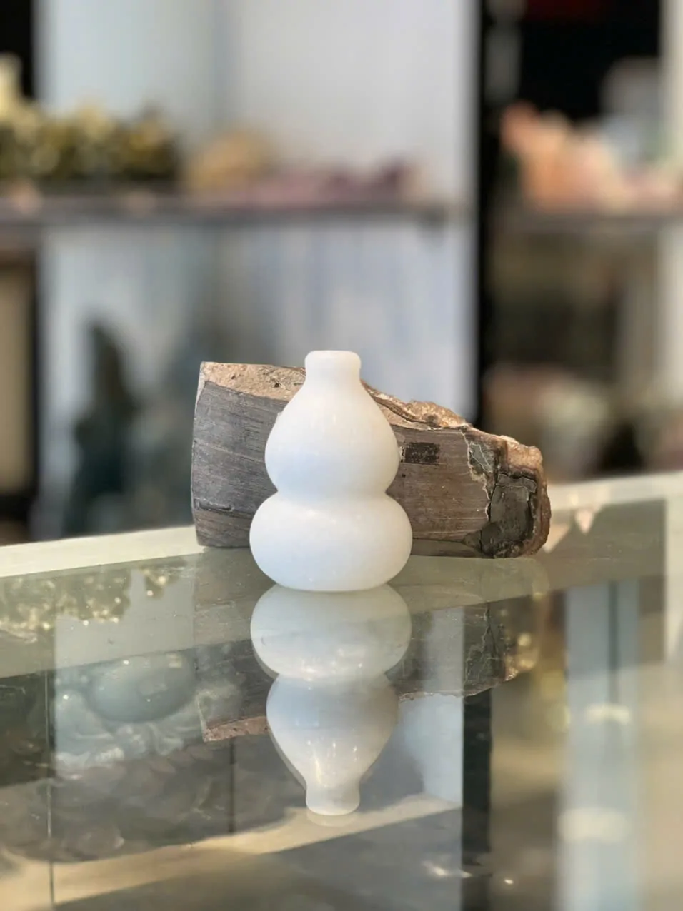 Hồ lô đá ngọc trắng R029