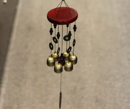 Chuông gió hồ lô gỗ 6 chuông CG1220