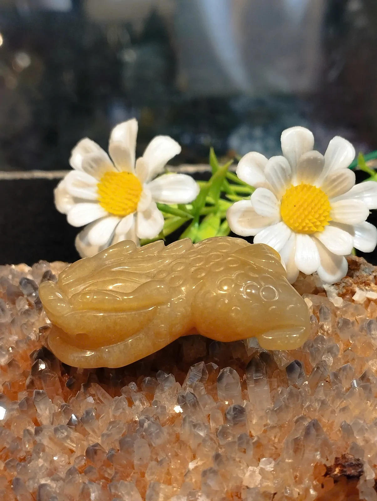 Tỳ hưu đá Hoàng Long chân duỗi-vảy rồng S016