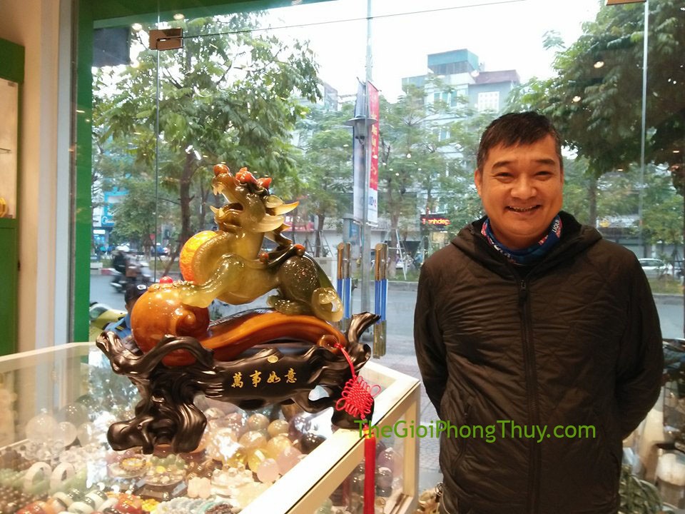 Chú Bảo - Khách hàng mua Tỳ hưu xanh như ý lớn FH144G