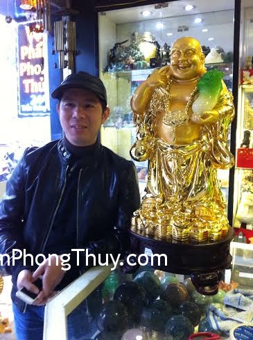 Anh Quân_Khách hàng mua tượng phật Di lạc A155, Tượng dê Tam dương khai thái H049G, Cá Kim Long E202