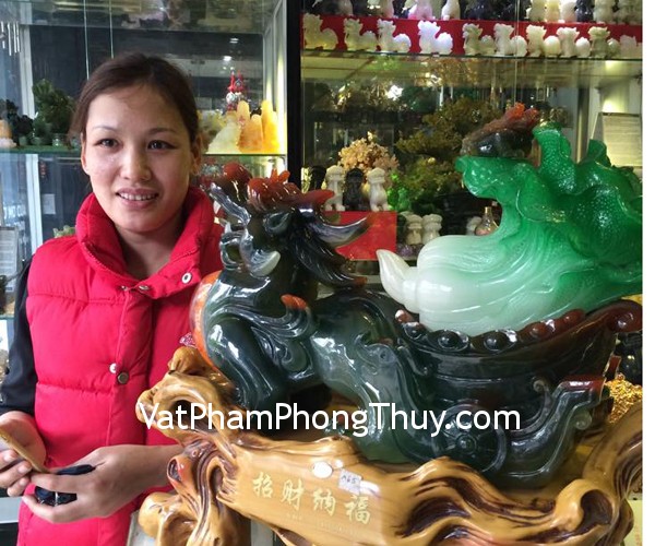 Chị Dự_Khách hàng mua Tỳ hưu kéo cải xanh_chiêu tài nạp phước A065