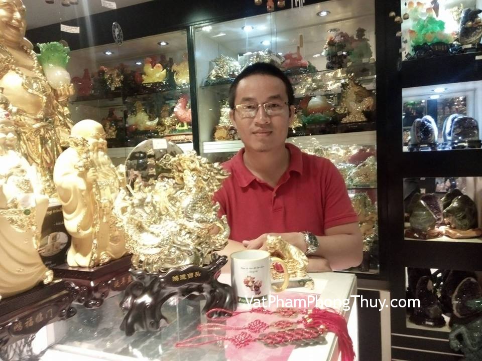 Anh Khoa - khách hàng mua tượng rồng vàng E136, hổ vàng H355G, xâu tiền hoa mai 8 cánh CC1130, xâu tiền 18 xu CC2002