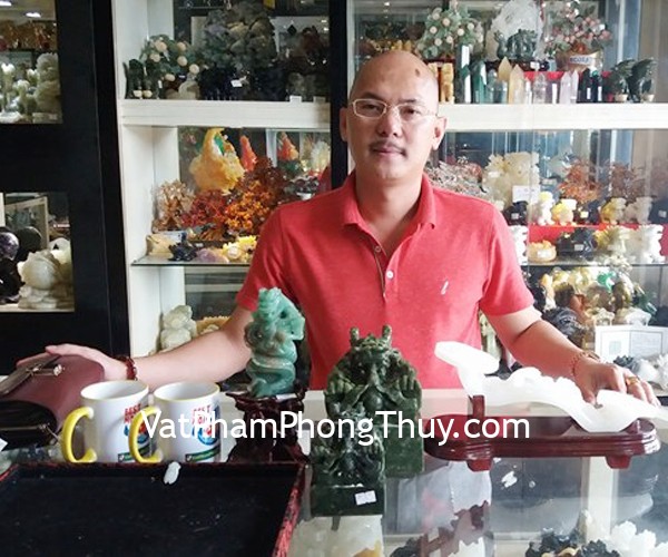 Anh Hiệp - khách hàng mua Gậy như ý bạch ngọc GM077, Ấn rồng lam ngọc HM128, Rồng ngọc Đông Linh RDL, Ve ngọc Phỉ Thúy S6509