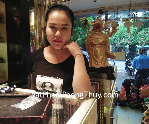 Chị Nhung -Khách hàng mua Tỳ hưu thạch anh vàng S76, Tỳ hưu ngọc Phỉ thúy nhỏ S6283