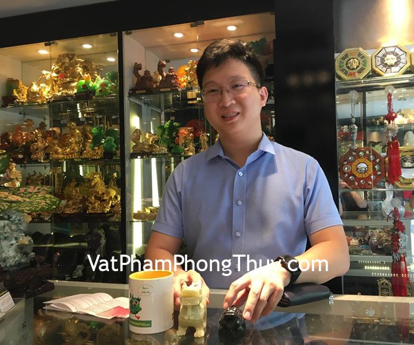Anh Ba - Khách hàng mua Tỳ Hưu Bắc Kinh Xanh BKX-S, Rùa đầu rồng hắc ngà nhỏ HM079