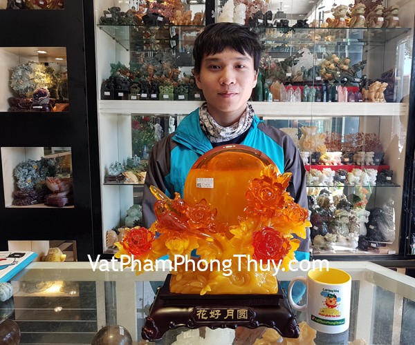 Anh Phước - khách hàng mua Tượng Mẫu đơn Hoa Hảo Nguyệt Viên LN211