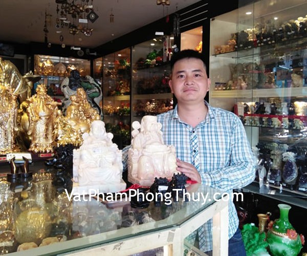 Anh Diễn-khách hàng mua tượng Thần Tài Thổ Địa đá marble (Pakistan)  TDV3-2, Tỳ hưu Bắc Kinh đen chuẩn BKD-S, Thiềm thừ đá hắc ngà GM120